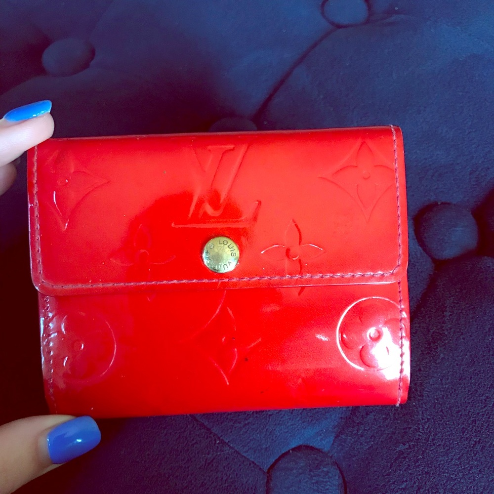 Authentic Red Louis Vuitton Wallet